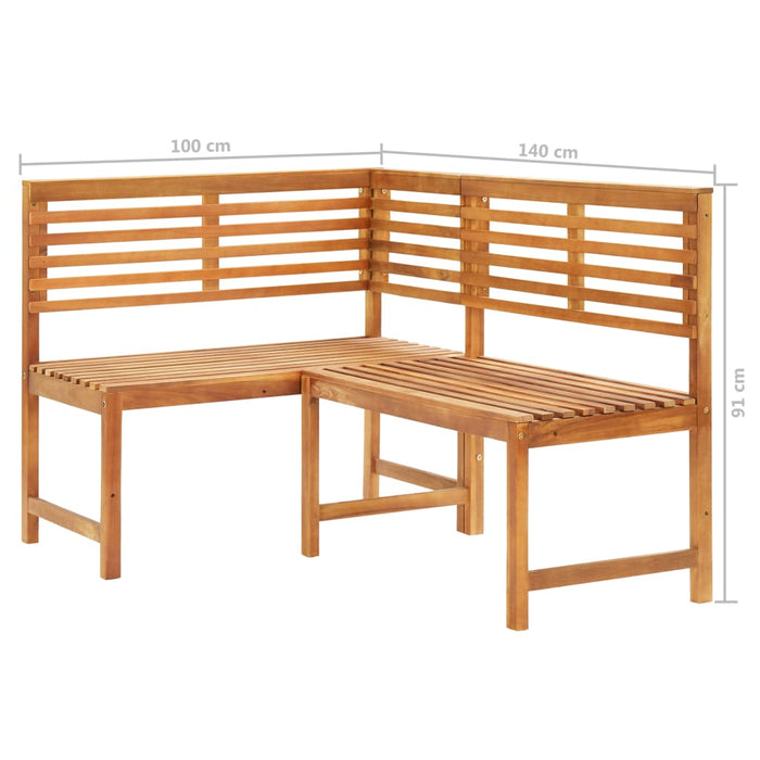 Set mobilier bistro, 4 piese, lemn masiv de acacia WALTI