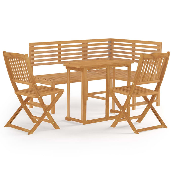 Set mobilier bistro, 4 piese, lemn masiv de acacia WALTI