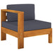 Set mobilier grădină perne, gri închis, 6 piese, lemn acacia - WALTI WALTI