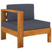 Set mobilier grădină perne gri închis, 9 piese, lemn acacia - WALTI WALTI