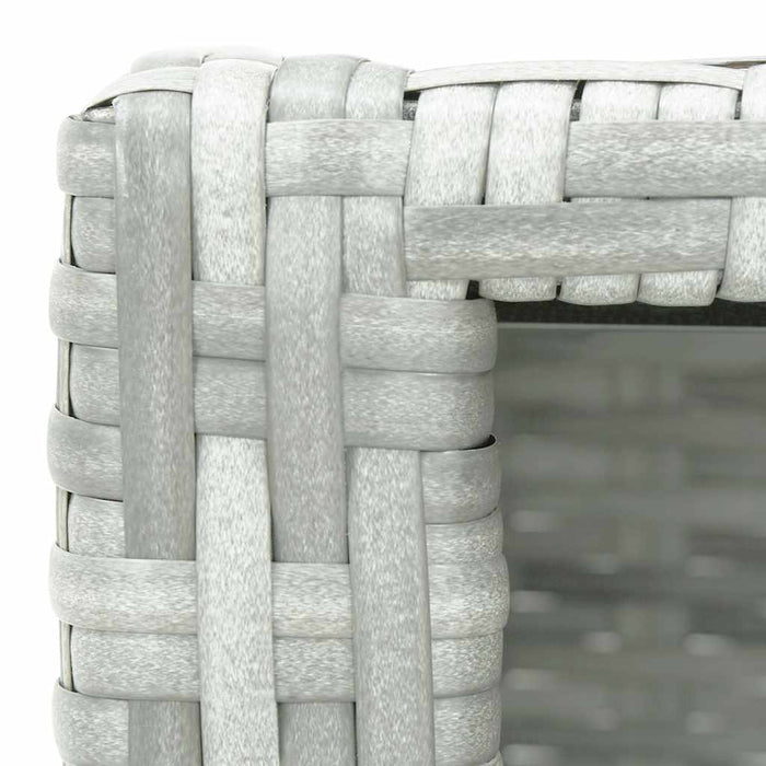 Treaptă pentru spa, gri deschis, 92 x 45 x 25 cm, poliratan WALTI