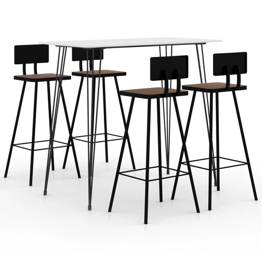 Set mobilier de bar, 5 piese, alb - WALTI WALTI
