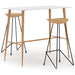 Set mobilier de bar, 3 piese, alb - WALTI WALTI