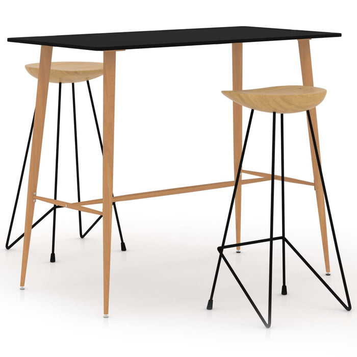 Set de bar, 3 piese, negru - WALTI WALTI