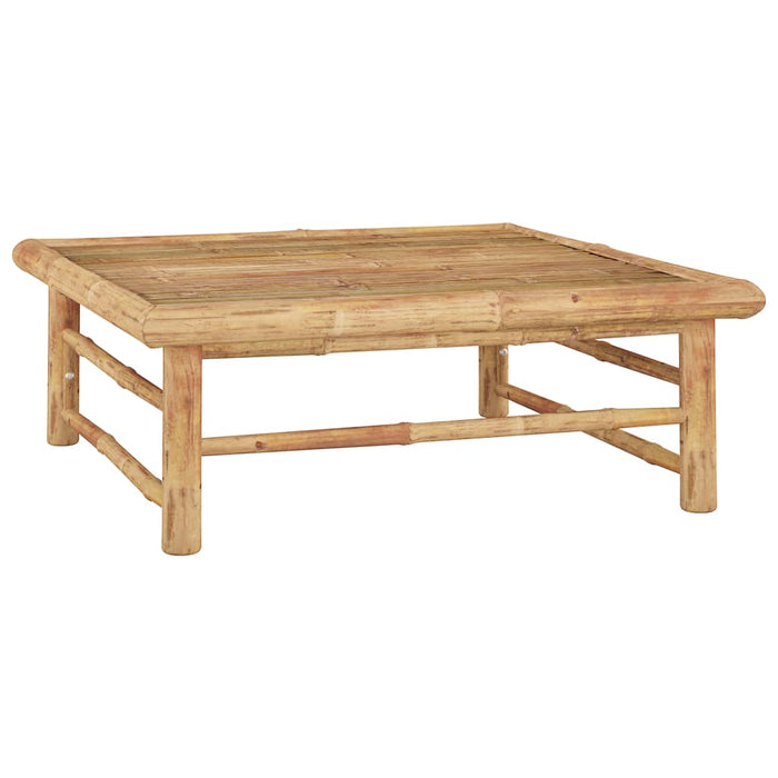 Set mobilier de grădină, cu perne alb crem, 4 piese, bambus - WALTI WALTI