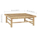 Set mobilier de grădină cu perne alb crem, 5 piese, bambus - WALTI WALTI