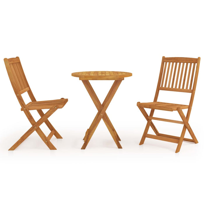Set mobilier grădină pliabil, 3 piese, lemn masiv acacia - WALTI WALTI