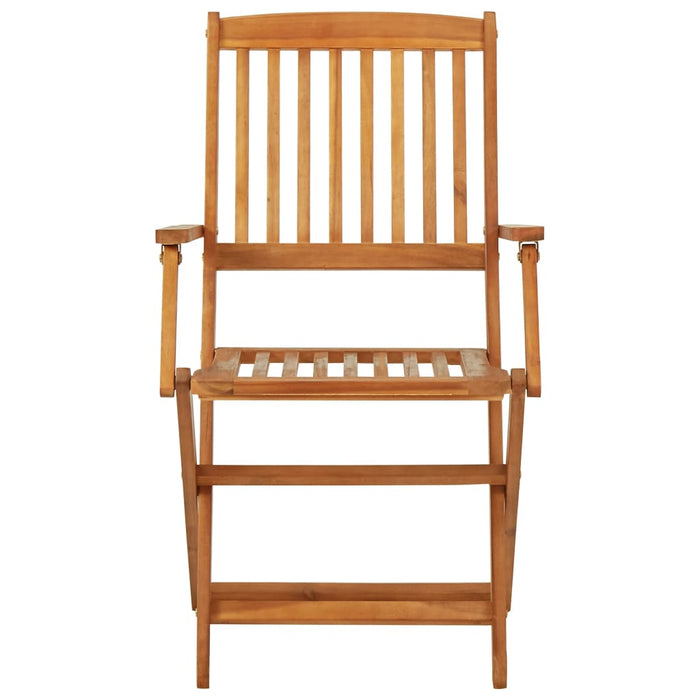 Set mobilier grădină, pliabil, 5 piese, lemn masiv acacia WALTI