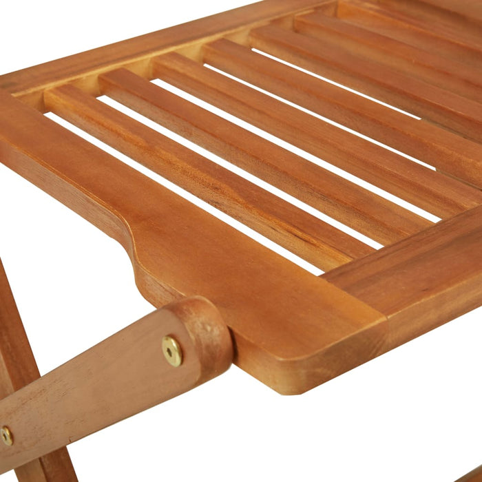 Set mobilier grădină, pliabil, 5 piese, lemn masiv acacia WALTI