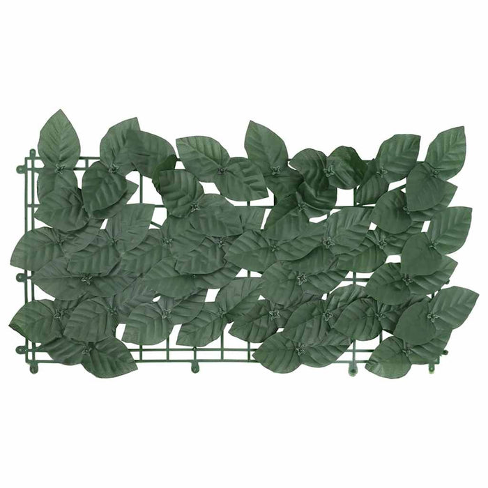Paravan de balcon, frunze verde închis, 400x75 cm WALTI