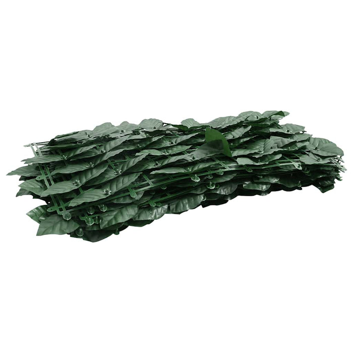 Paravan de balcon, frunze verde închis, 400x75 cm WALTI