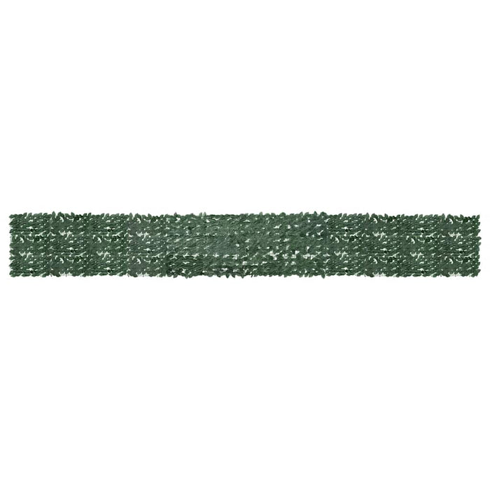 Paravan de balcon, frunze verde închis, 600x75 cm WALTI