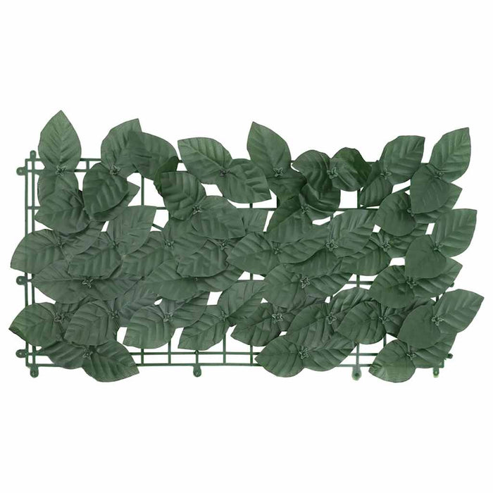 Paravan de balcon, frunze verde închis, 600x75 cm WALTI