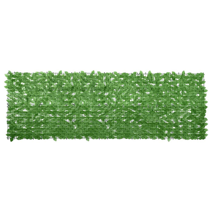 Paravan de balcon, frunze verde închis, 300x100 cm WALTI