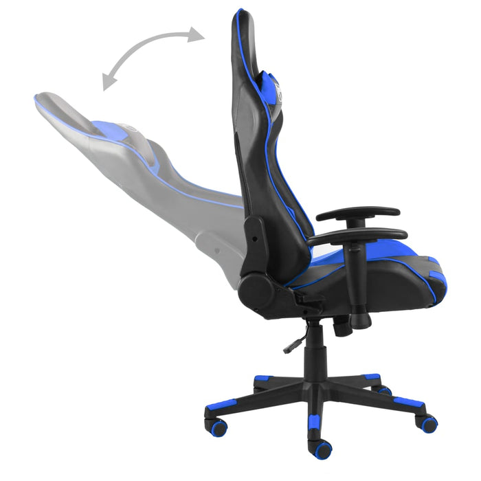 Scaun de jocuri pivotant, albastru, PVC - WALTI WALTI