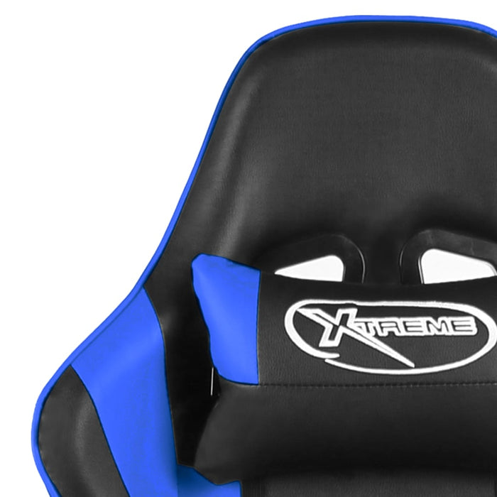 Scaun de jocuri pivotant, albastru, PVC - WALTI WALTI