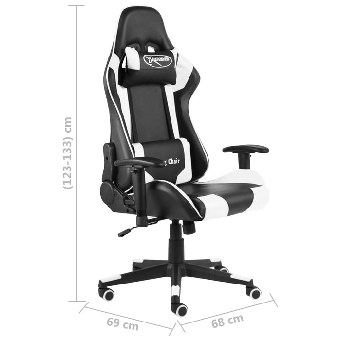 Scaun de jocuri pivotant, alb, PVC - WALTI WALTI