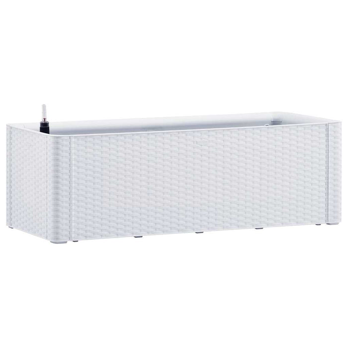 Strat înălțat grădină cu sistem auto-udare, alb, 100x43x33 cm - WALTI WALTI