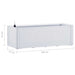 Strat înălțat grădină cu sistem auto-udare, alb, 100x43x33 cm - WALTI WALTI