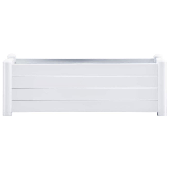 Strat înălțat de grădină, alb, 100 x 43 x 35 cm, PP - WALTI WALTI