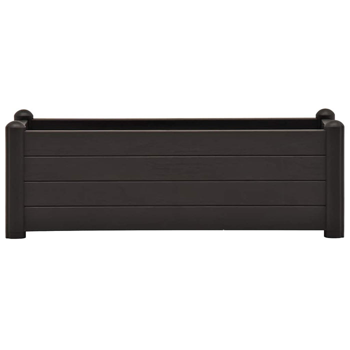 Strat înălțat de grădină, antracit, 100 x 43 x 35 cm, PP - WALTI WALTI