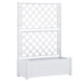Jardinieră de grădină cu spalier, alb, 100 x 43 x 142, PP - WALTI WALTI