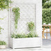 Jardinieră de grădină cu spalier, alb, 100 x 43 x 142, PP - WALTI WALTI