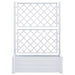 Jardinieră de grădină cu spalier, alb, 100 x 43 x 142, PP - WALTI WALTI