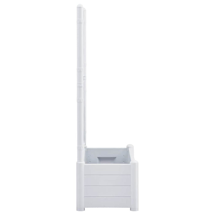 Jardinieră de grădină cu spalier, alb, 100 x 43 x 142, PP - WALTI WALTI