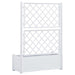Jardinieră de grădină cu spalier, alb, 100 x 43 x 142, PP - WALTI WALTI