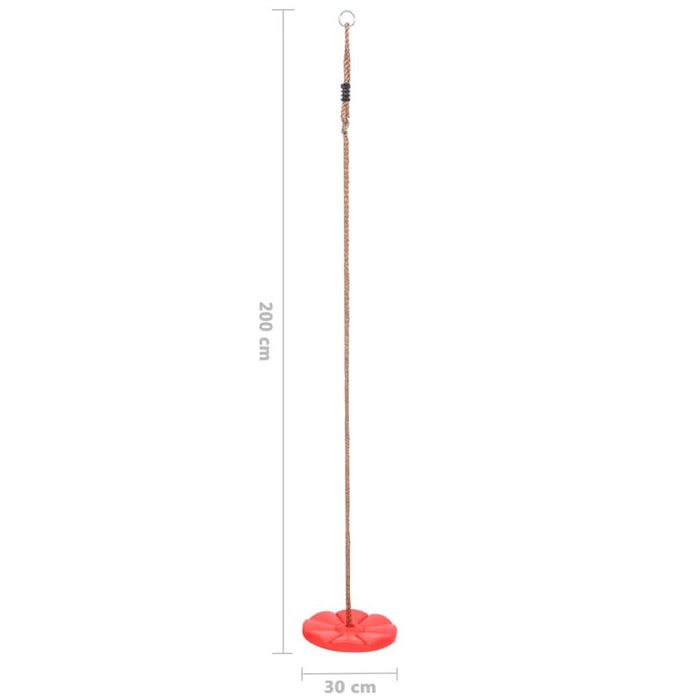 Leagăn placă, 200 cm, roșu - WALTI WALTI