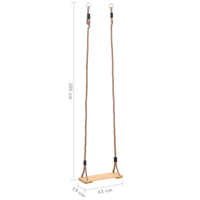 Leagăn de scândură, 200 cm, lemn masiv de pin - WALTI WALTI