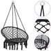 Scaun balansoar hamac, antracit, 80 cm - WALTI WALTI