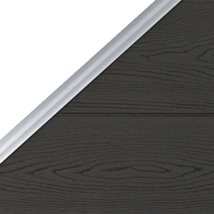 Panou de gard, negru, 95 x (105-180) cm, WPC - WALTI WALTI