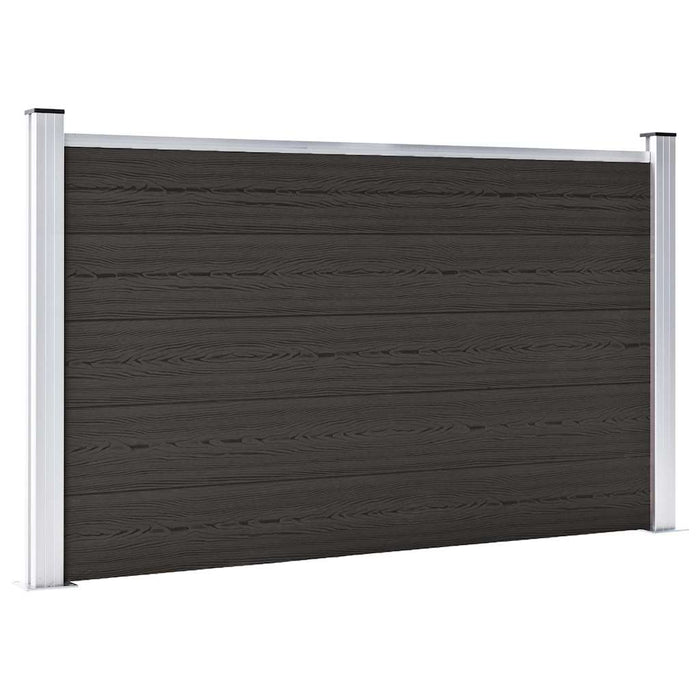 Panou de gard, 180x105 cm, negru, WPC - WALTI WALTI