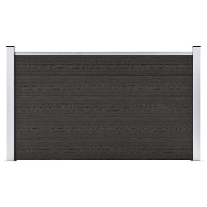 Panou de gard, 180x105 cm, negru, WPC - WALTI WALTI
