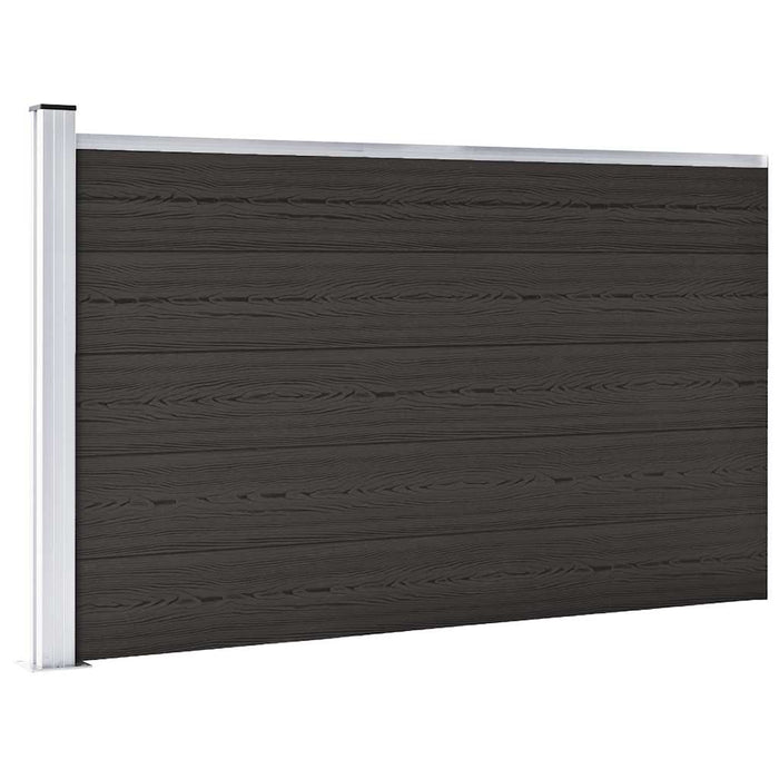 Set de panouri de gard, negru, 175x105 cm, WPC - WALTI WALTI