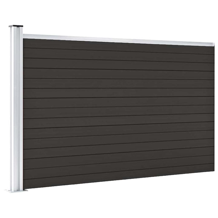 Set de panouri de gard, negru, 175x105 cm, WPC - WALTI WALTI