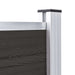 Set de panouri de gard, negru, 175x105 cm, WPC - WALTI WALTI