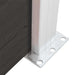 Set de panouri de gard, negru, 175x105 cm, WPC - WALTI WALTI