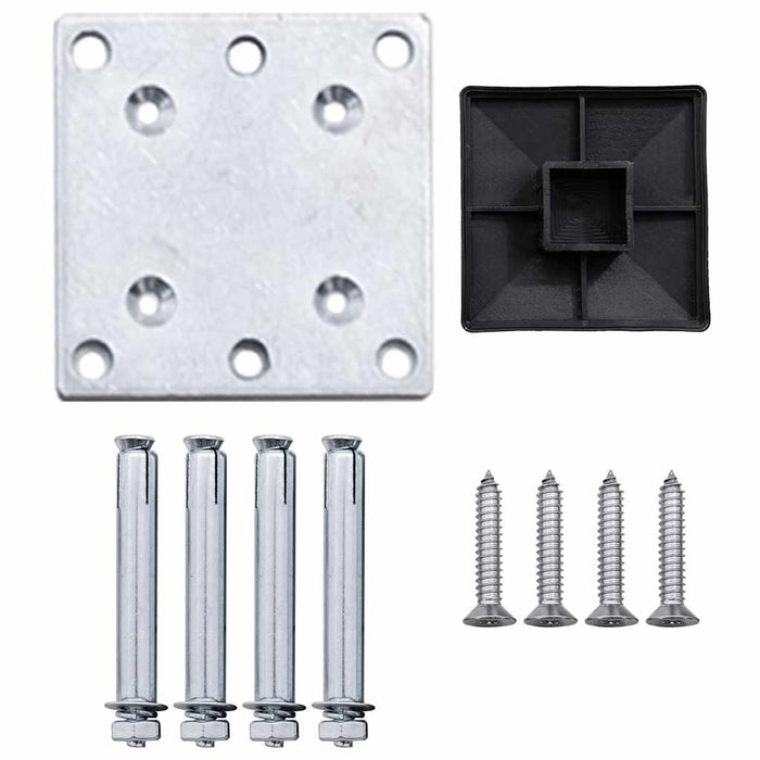 Set de panouri de gard, negru, 175x105 cm, WPC - WALTI WALTI