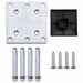 Set de panouri de gard, negru, 175x105 cm, WPC - WALTI WALTI