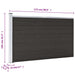 Set de panouri de gard, negru, 175x105 cm, WPC - WALTI WALTI