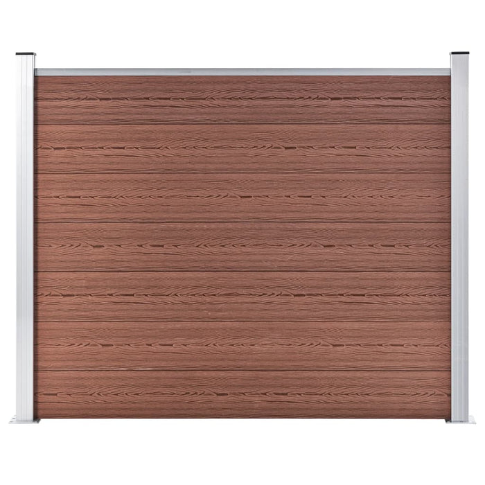 Panou de gard, maro, 180 x 146 cm, WPC - WALTI WALTI