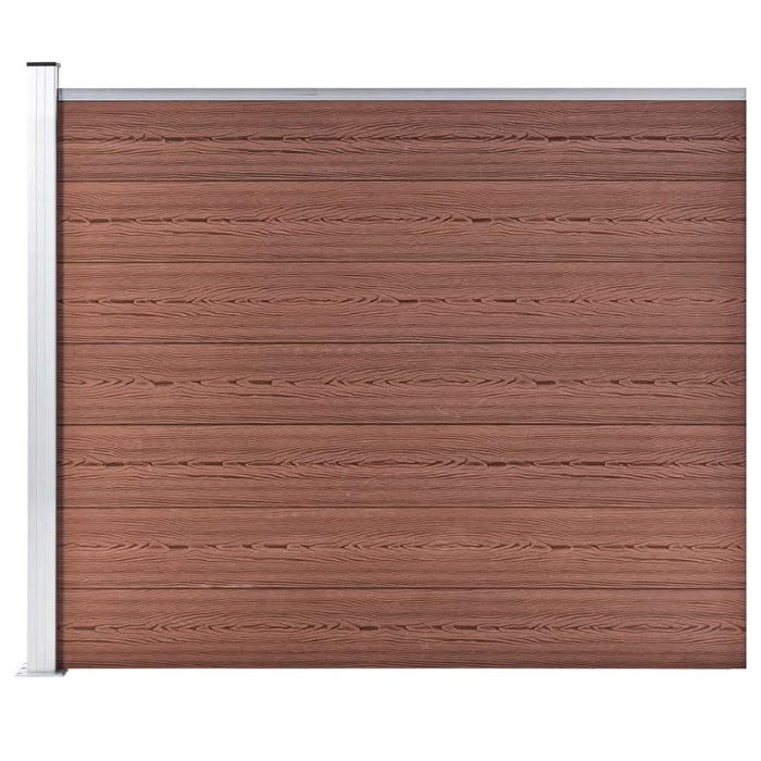 Panou de gard, maro, 175 x 146 cm, WPC - WALTI WALTI