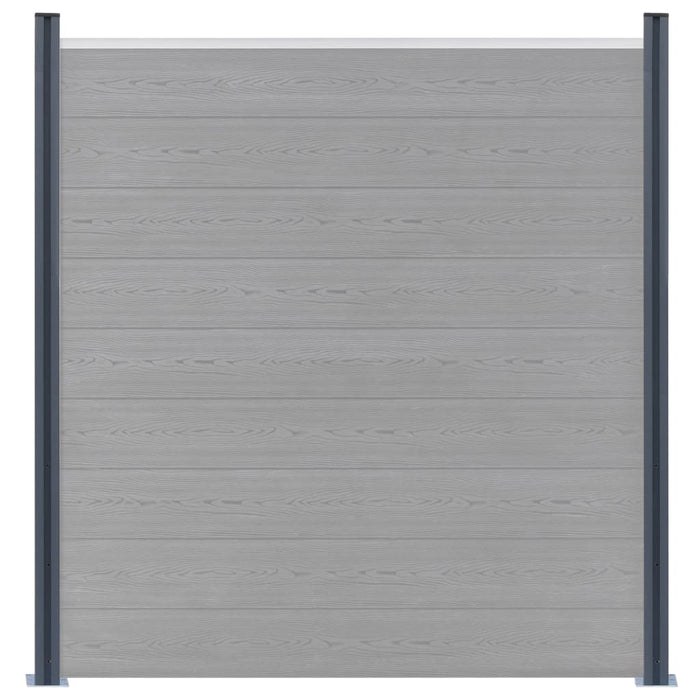 Stâlpi de gard, 2 buc., gri închis, 185 cm, aluminiu - WALTI WALTI