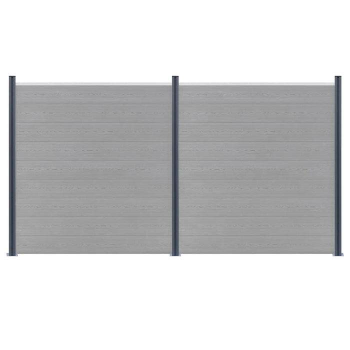 Stâlpi de gard, 3 buc., gri închis, 185 cm, aluminiu - WALTI WALTI