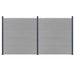 Stâlpi de gard, 3 buc., gri închis, 185 cm, aluminiu - WALTI WALTI