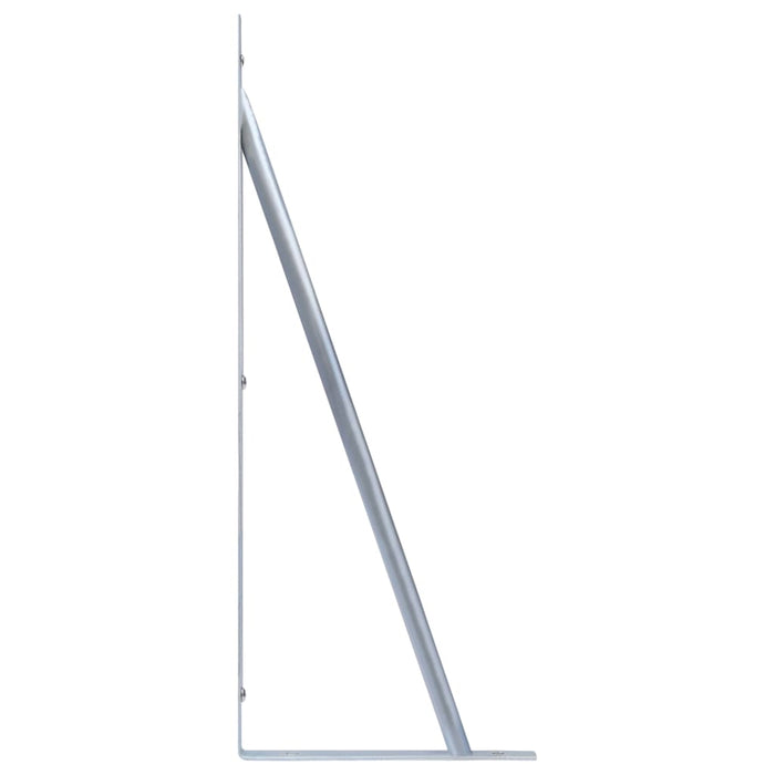 Suporturi pentru stâlp de gard, 2 buc., oțel zincat - WALTI WALTI