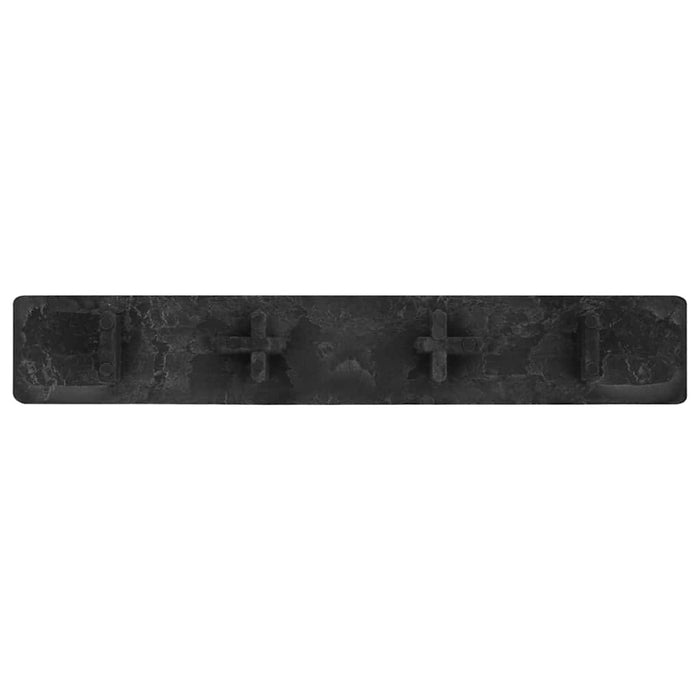Capace de capăt pardoseală terasă, 10 buc., negru, plastic - WALTI WALTI